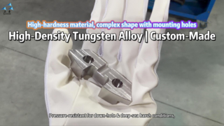 Counterweight Paduan Tungsten Kepadatan Tinggi Khusus untuk Peralatan Lubang Bawah & Laut Dalam