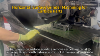 Penggilingan Kasar Cemented Carbide Blanks pada Penggiling Permukaan Horizontal | Zhuzhou Sanxin