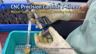 Pemesinan & Inspeksi Lengan T Karbida CNC Kustom