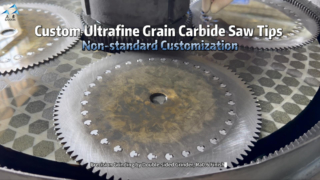 Tip Gergaji Tungsten Carbide Kustom | Butir Ultrafine, Kustomisasi Non-standar