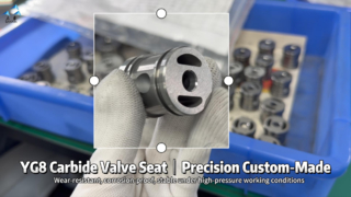 Kursi Katup Cemented Carbide YG8 Presisi Tinggi untuk Minyak & Gas, Mesin Khusus